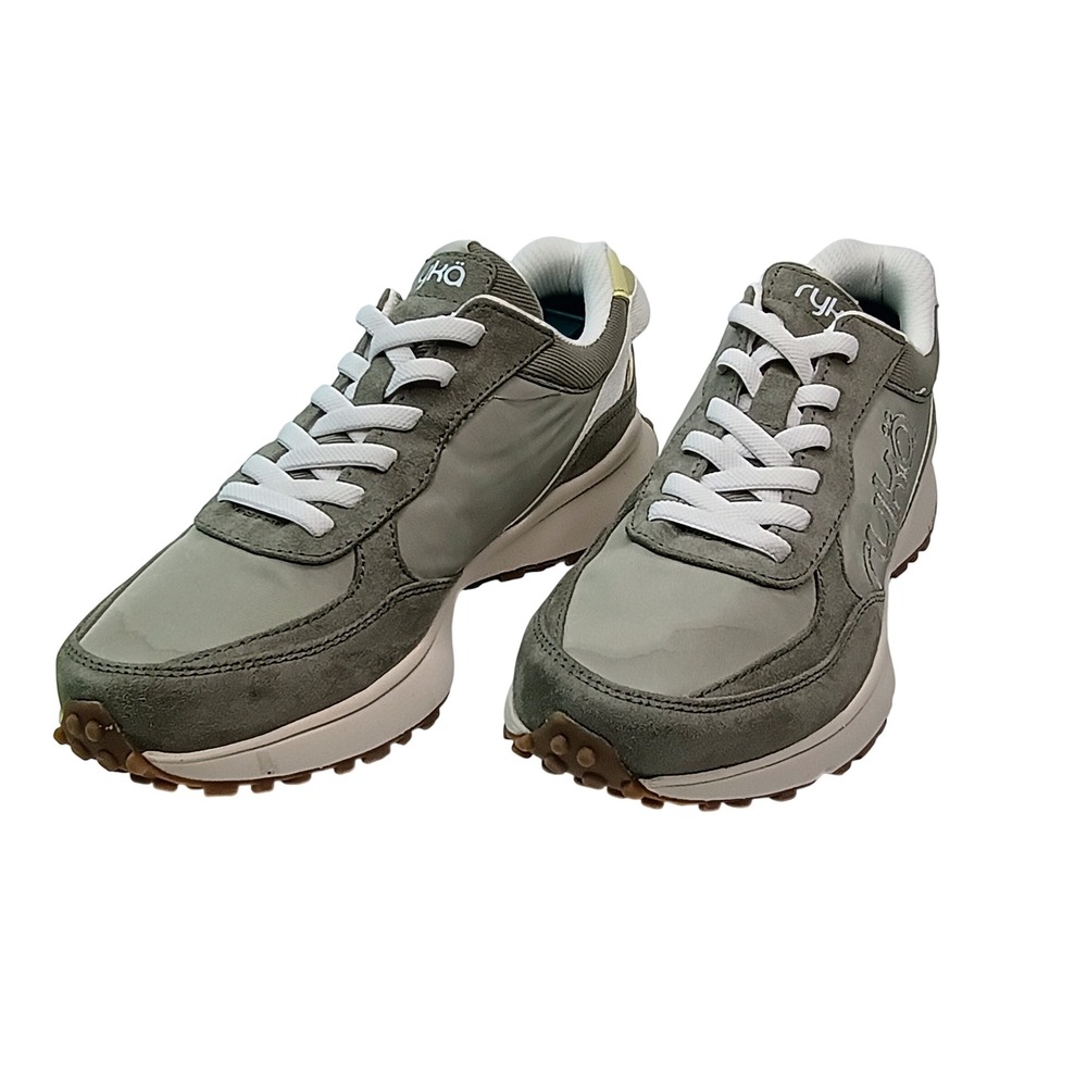 Ryka Jog On Womens Sneakers Olive Green Size 7.5M‎ ActivFoam Walking Shoes